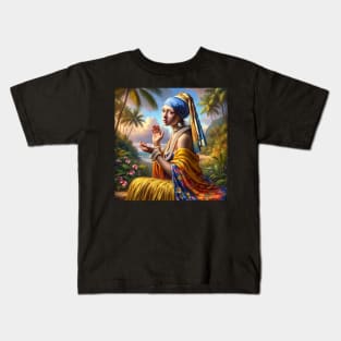 Hula Pearl: Celebrating Prince Kūhiō Day Kids T-Shirt